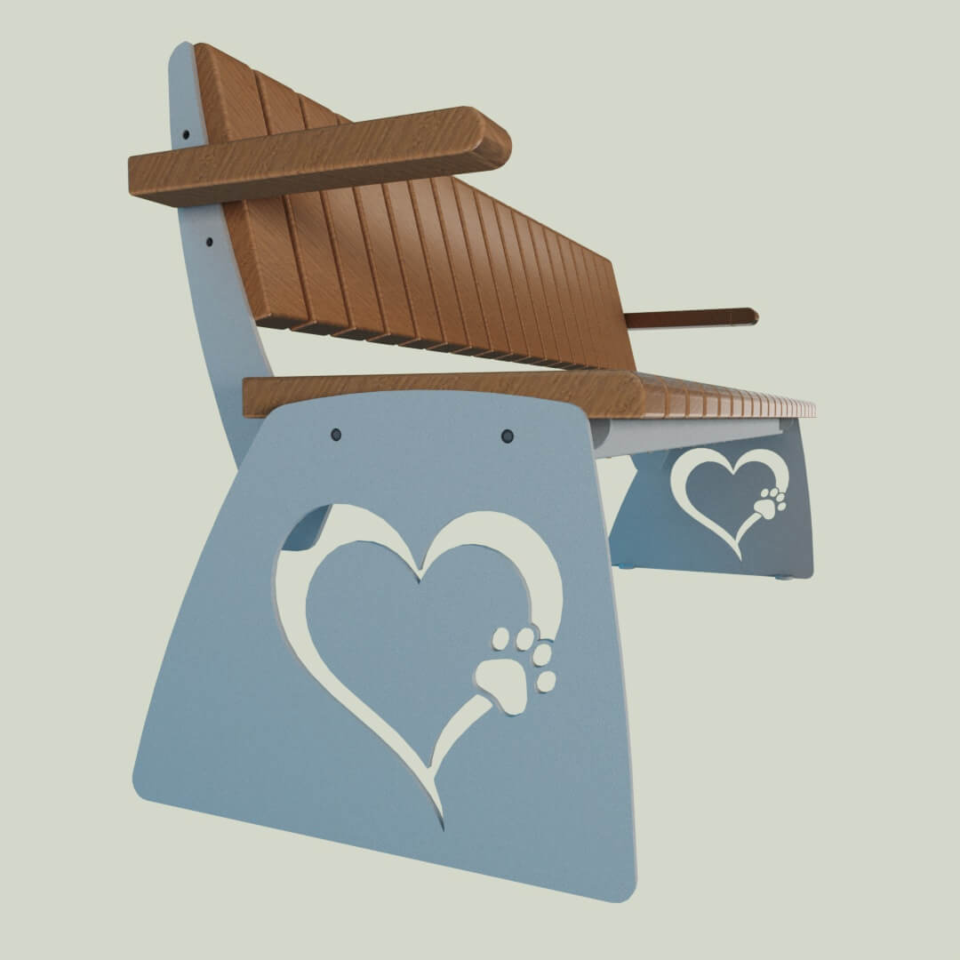 Скамейка: Love, вар. 2