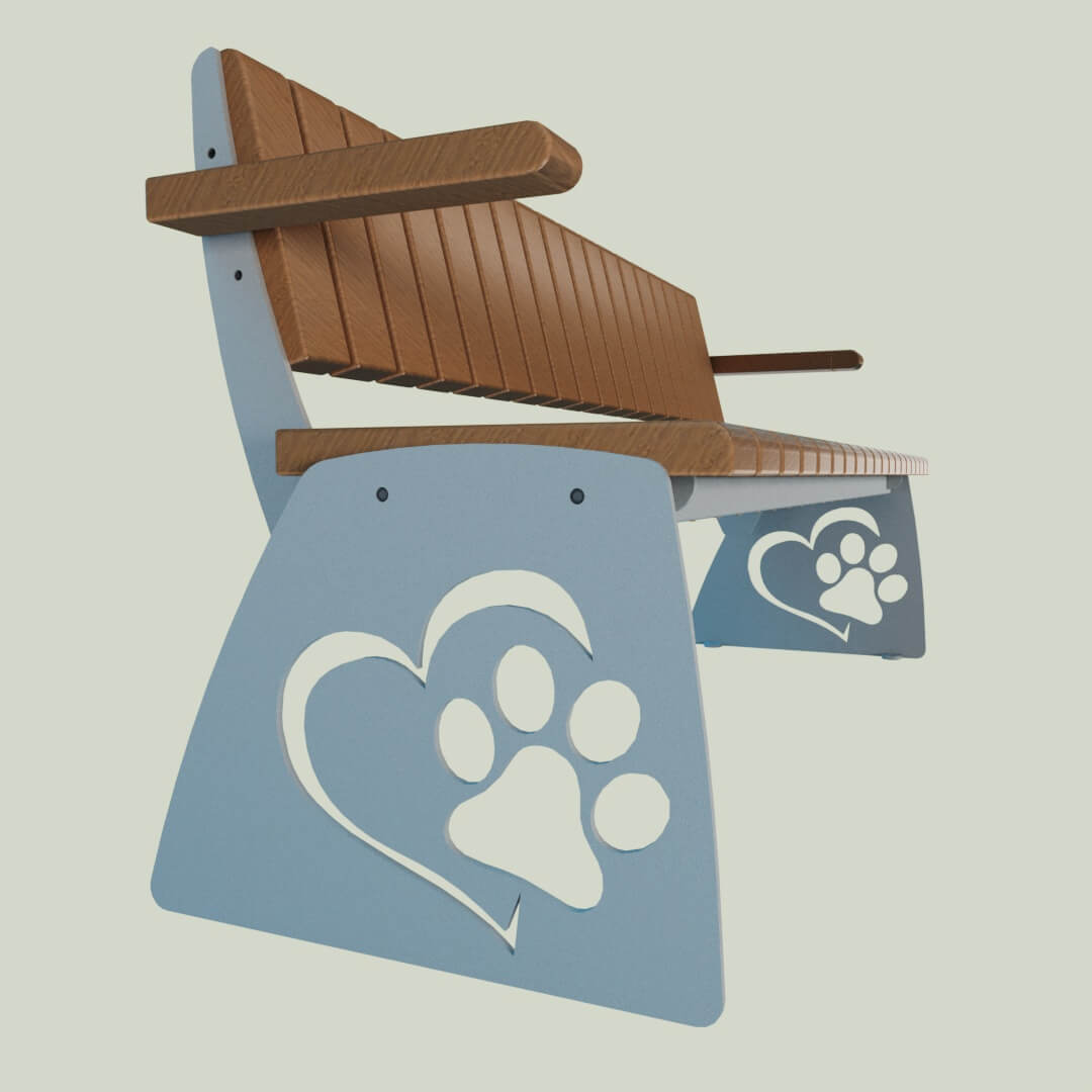 Скамейка: Love, вар. 3