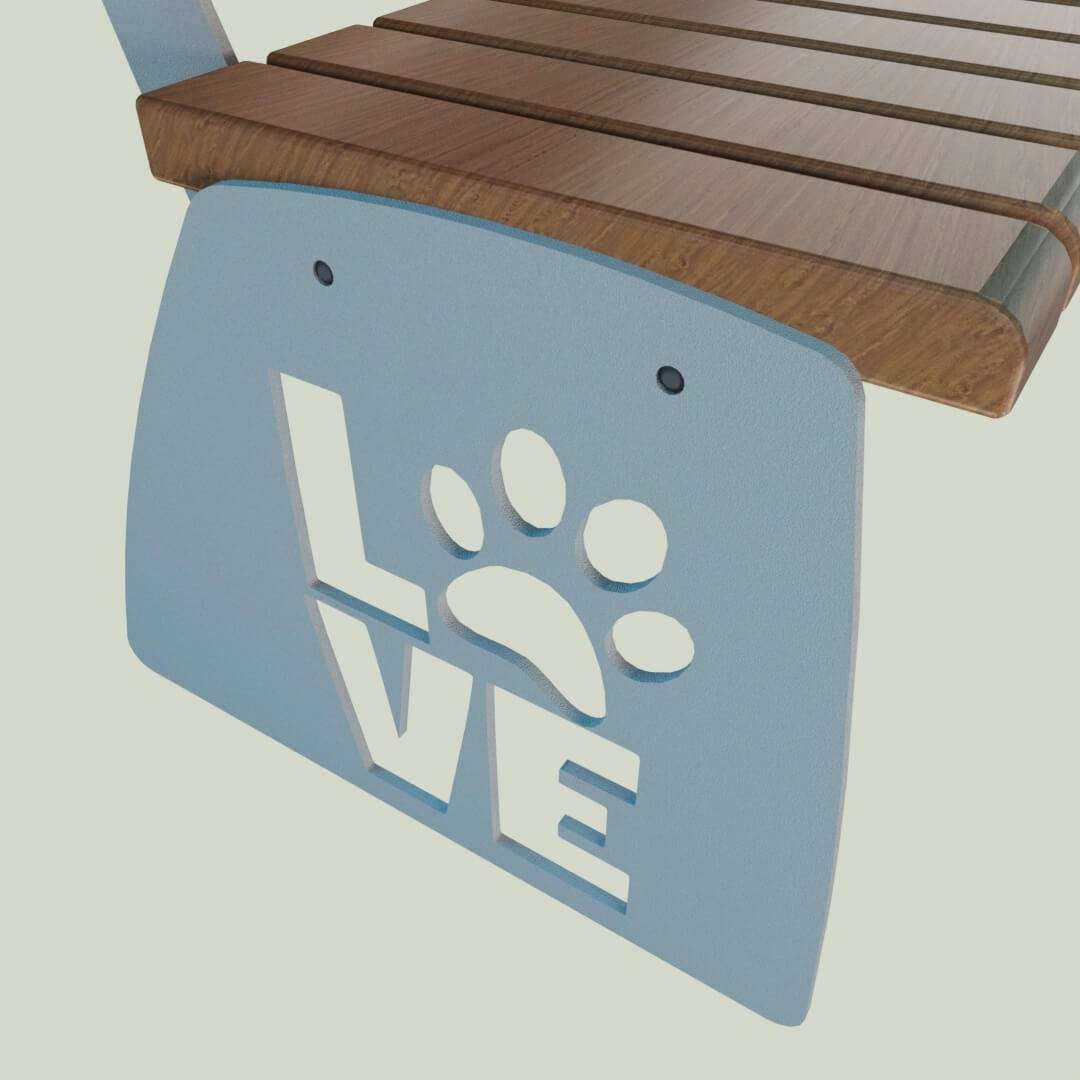 Скамейка: Love, вар. 5 — изображение 3